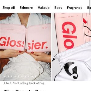 NWT SOLD OUT Glossier Beauty Bag